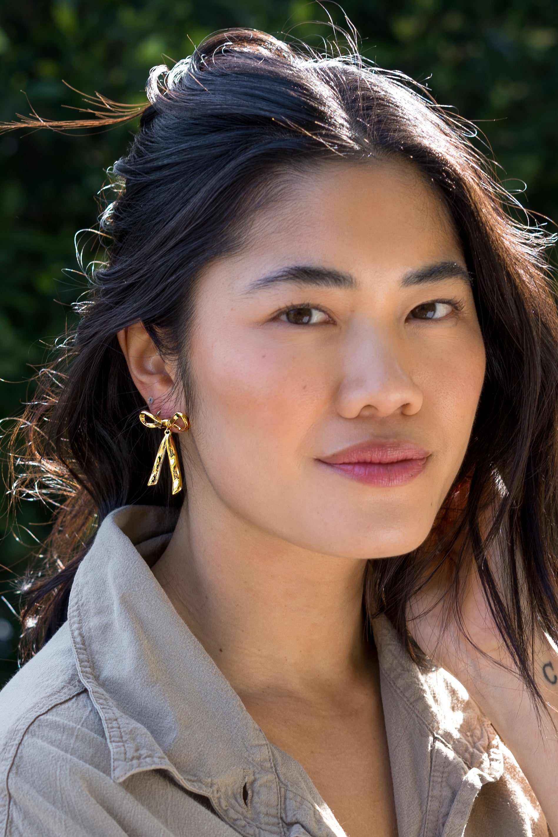 Peter + June - Clara Bow Earrings - Gold -