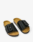 Intentionally Blank - Clarice Sandal - BLACK LEATHER