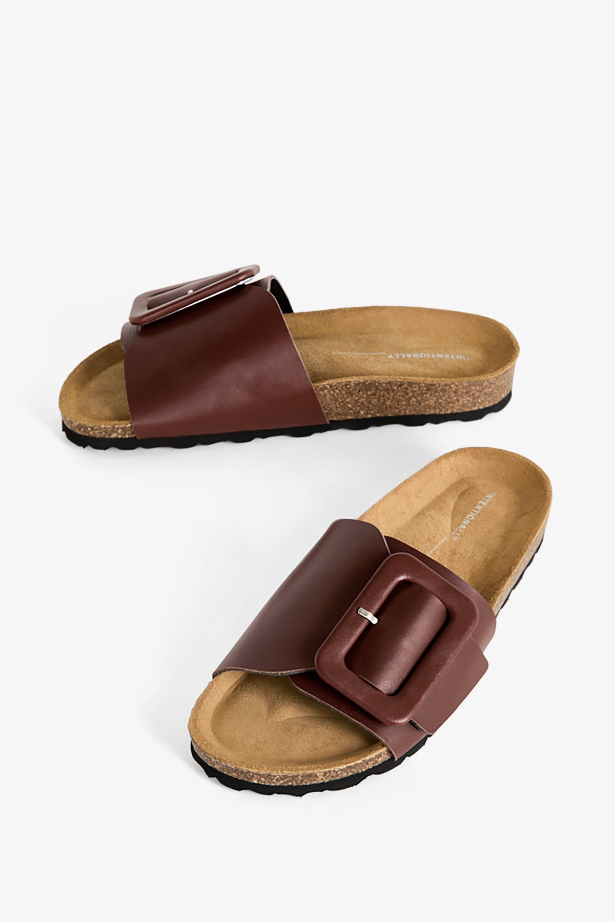 Intentionally Blank - Clarice Sandal - CHESTNUT LEATHER
