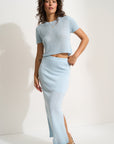 Callahan Knitwear - Clover Maxi Skirt - Baby Blue -