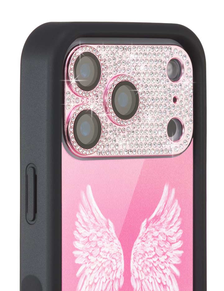 Wildflower Camera Bling Cover 17 Pro Pink Cute