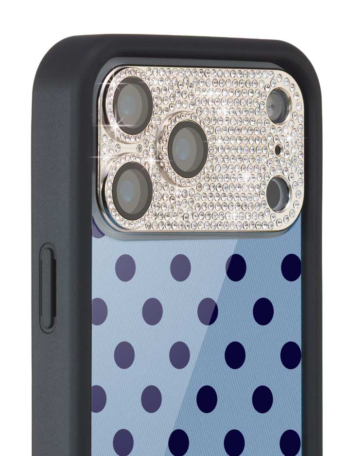 Wildflower Camera Bling Cover 17 Pro Max Silver Cute