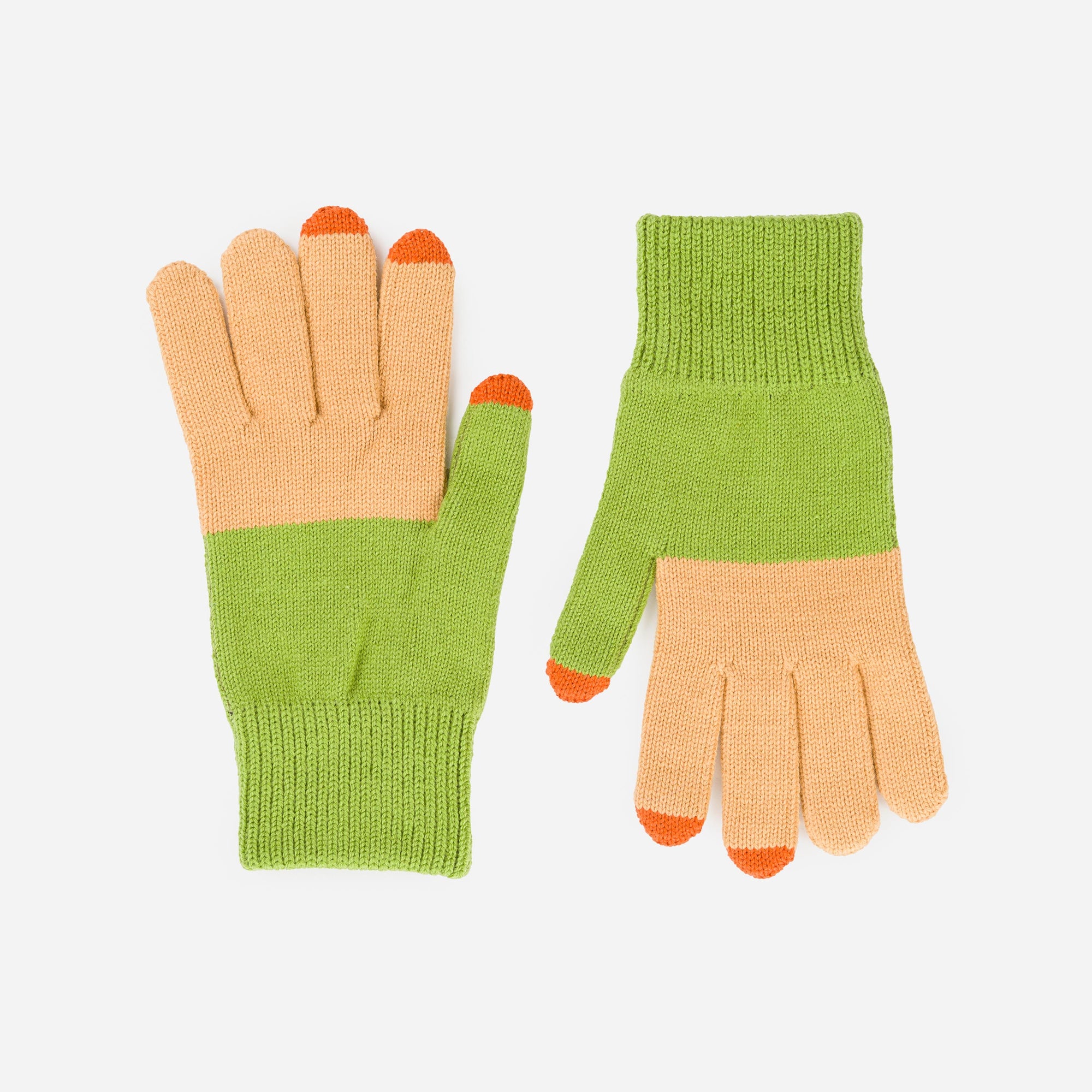 Verloop - Colorblock Knit Touchscreen Gloves -