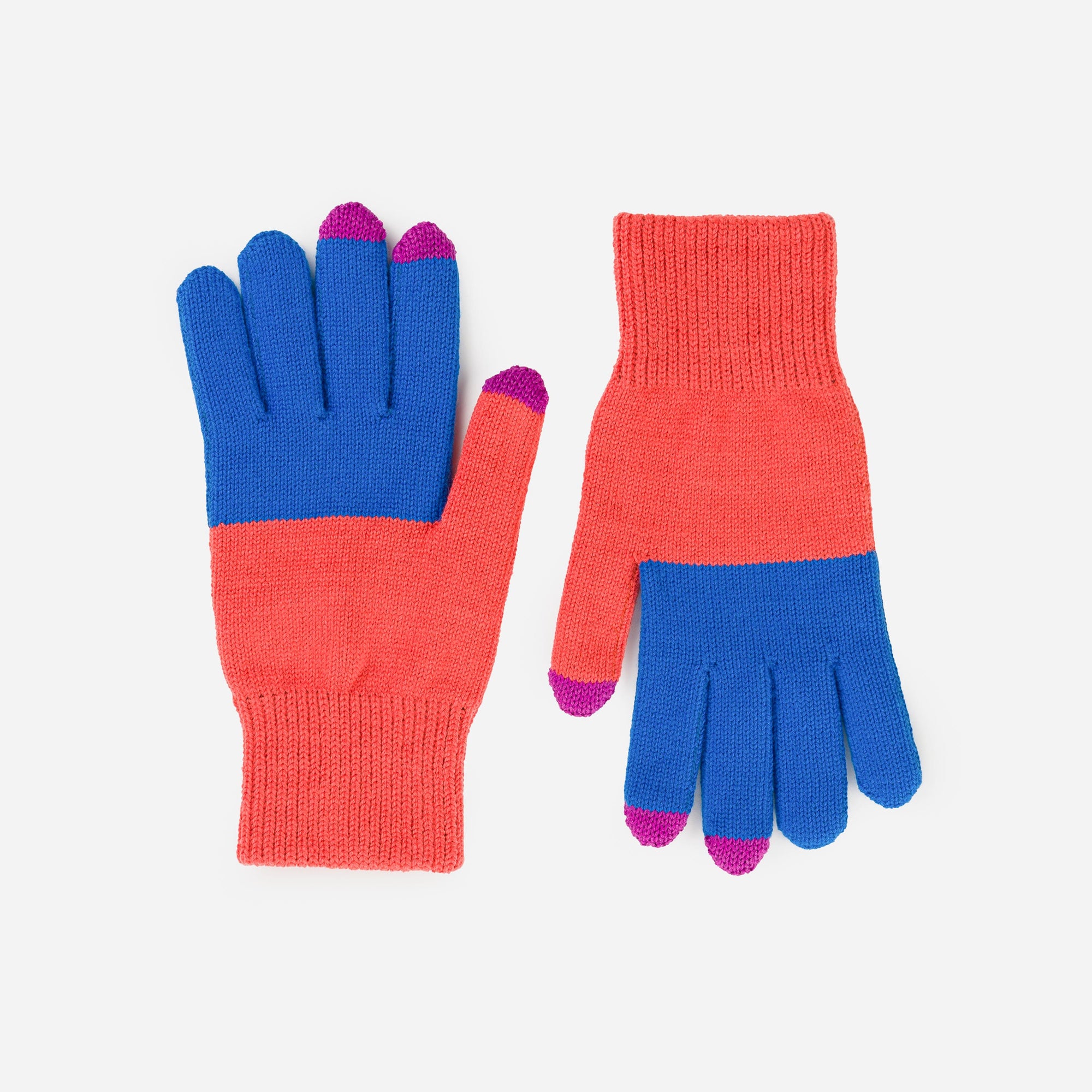 Verloop - Colorblock Knit Touchscreen Gloves -