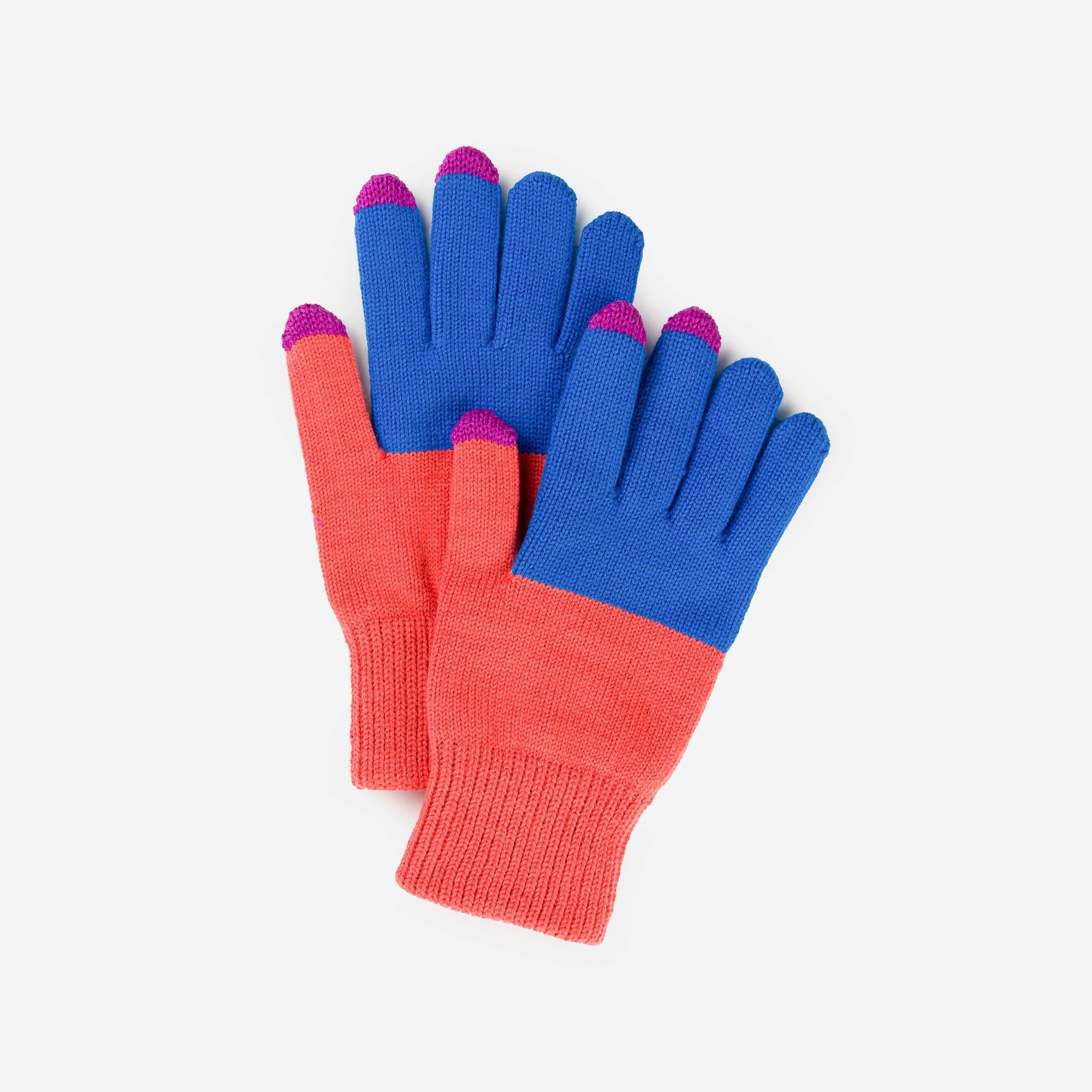 Verloop - Colorblock Knit Touchscreen Gloves -