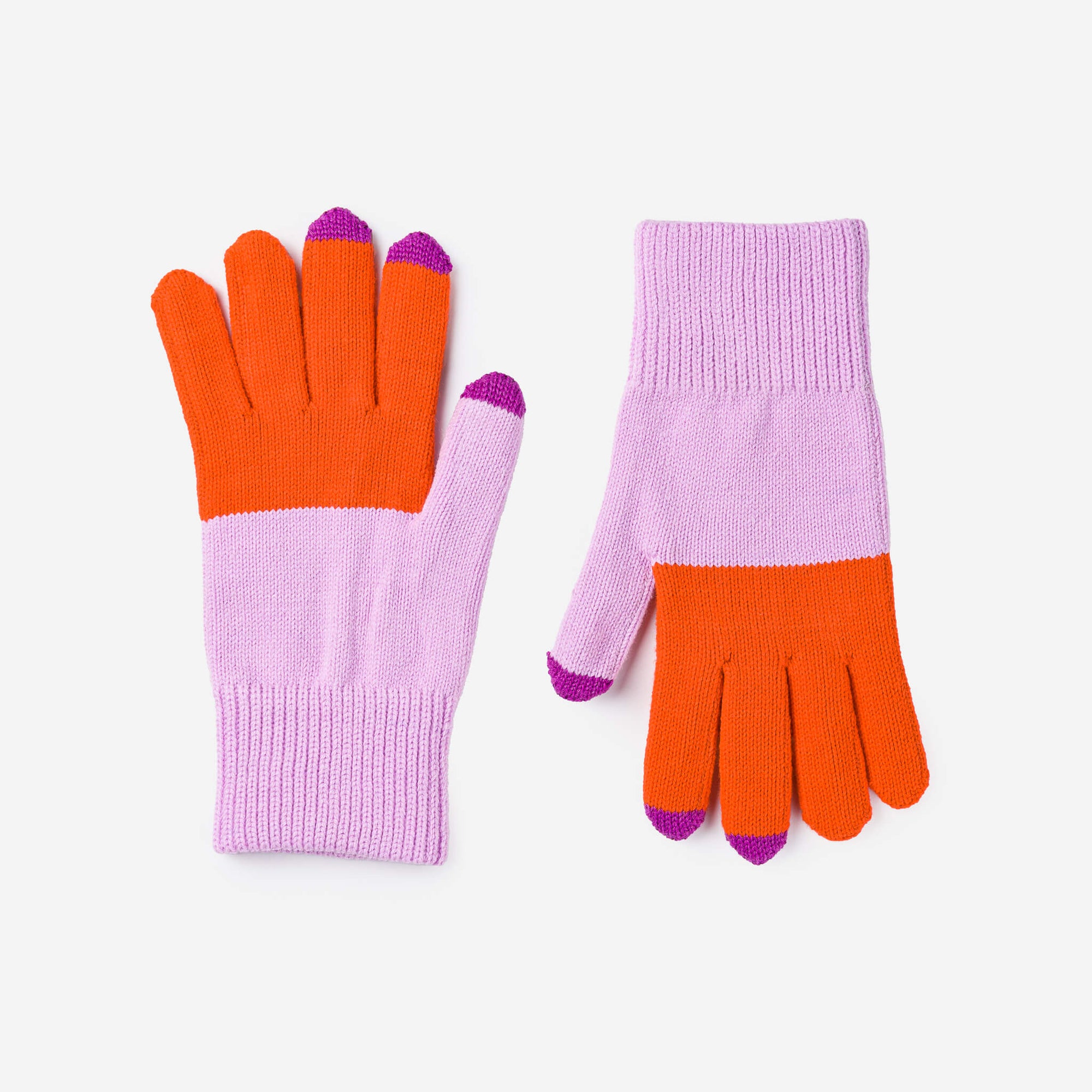 Verloop - Colorblock Knit Touchscreen Gloves -