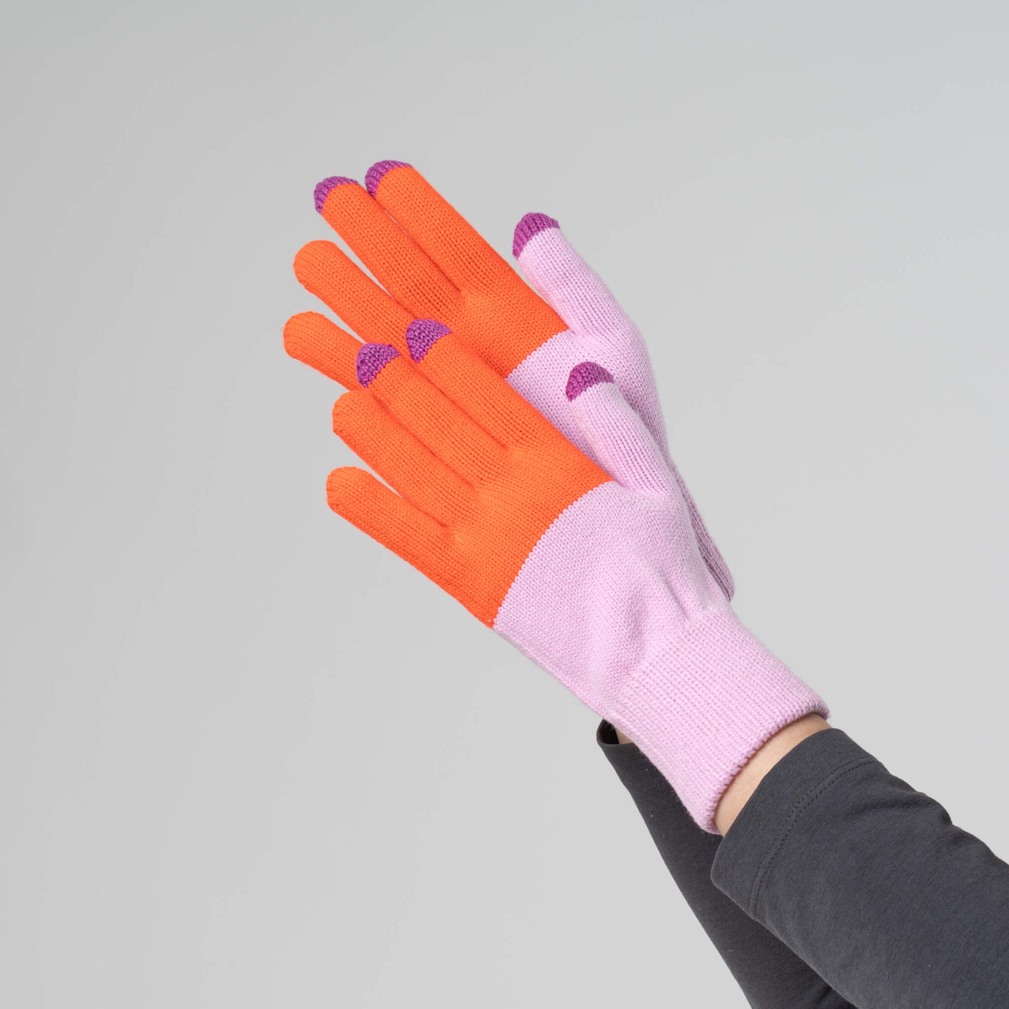Verloop - Colorblock Knit Touchscreen Gloves -
