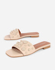Intentionally Blank - Cocktail Leather Slide - CREAM LEATHER