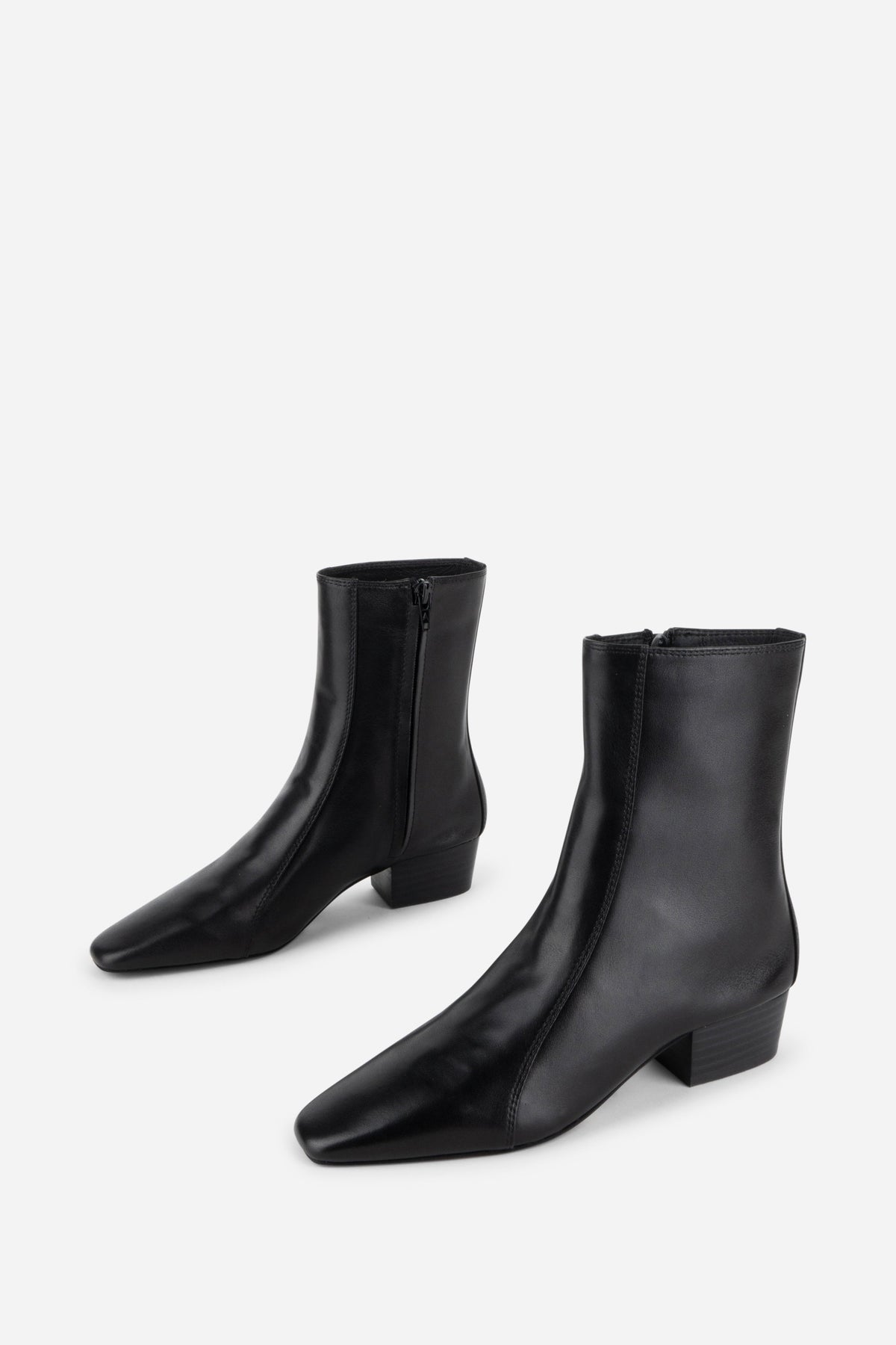 Intentionally Blank - Combo Stretch Leather Ankle Boot -