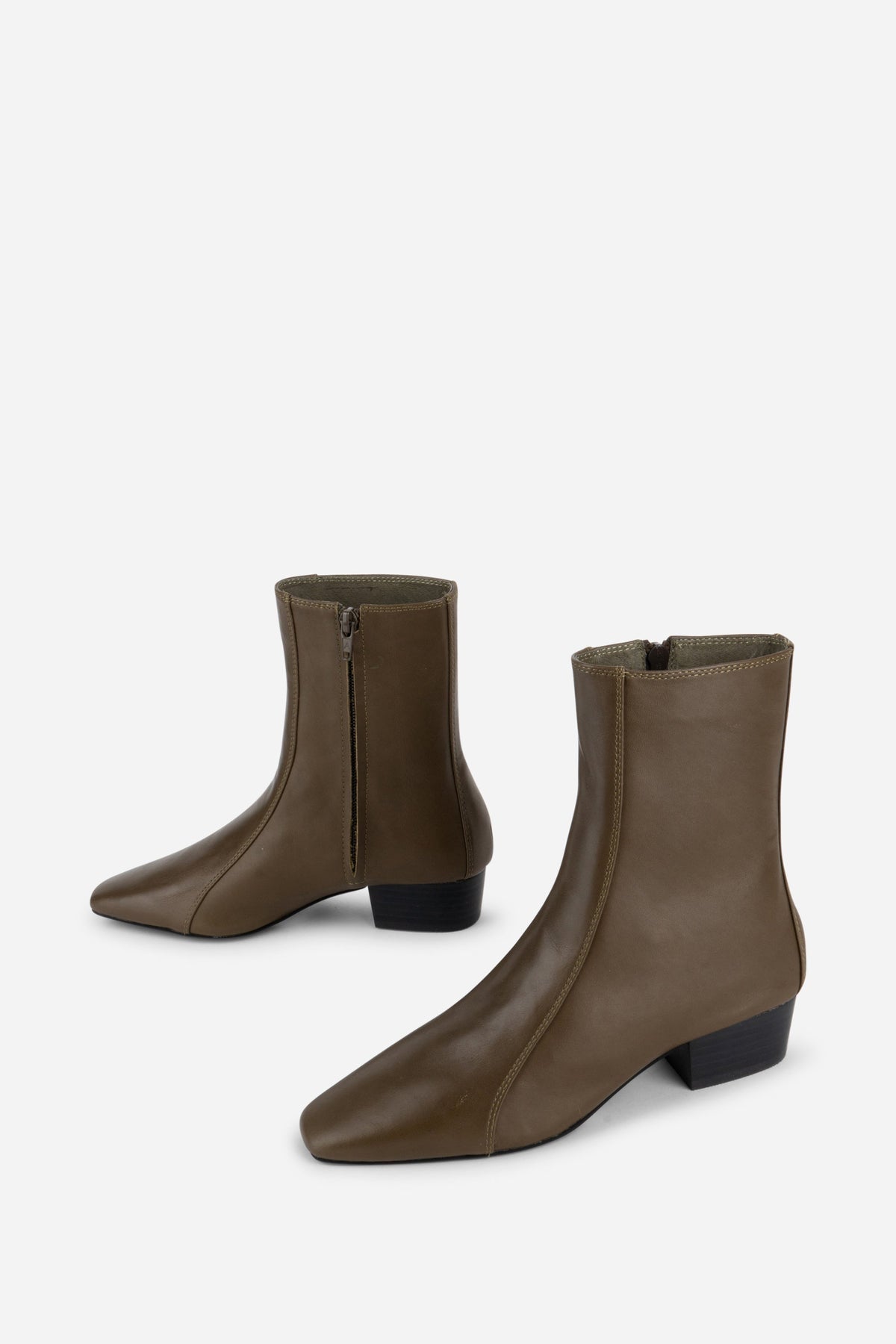 Intentionally Blank - Combo Stretch Leather Ankle Boot -