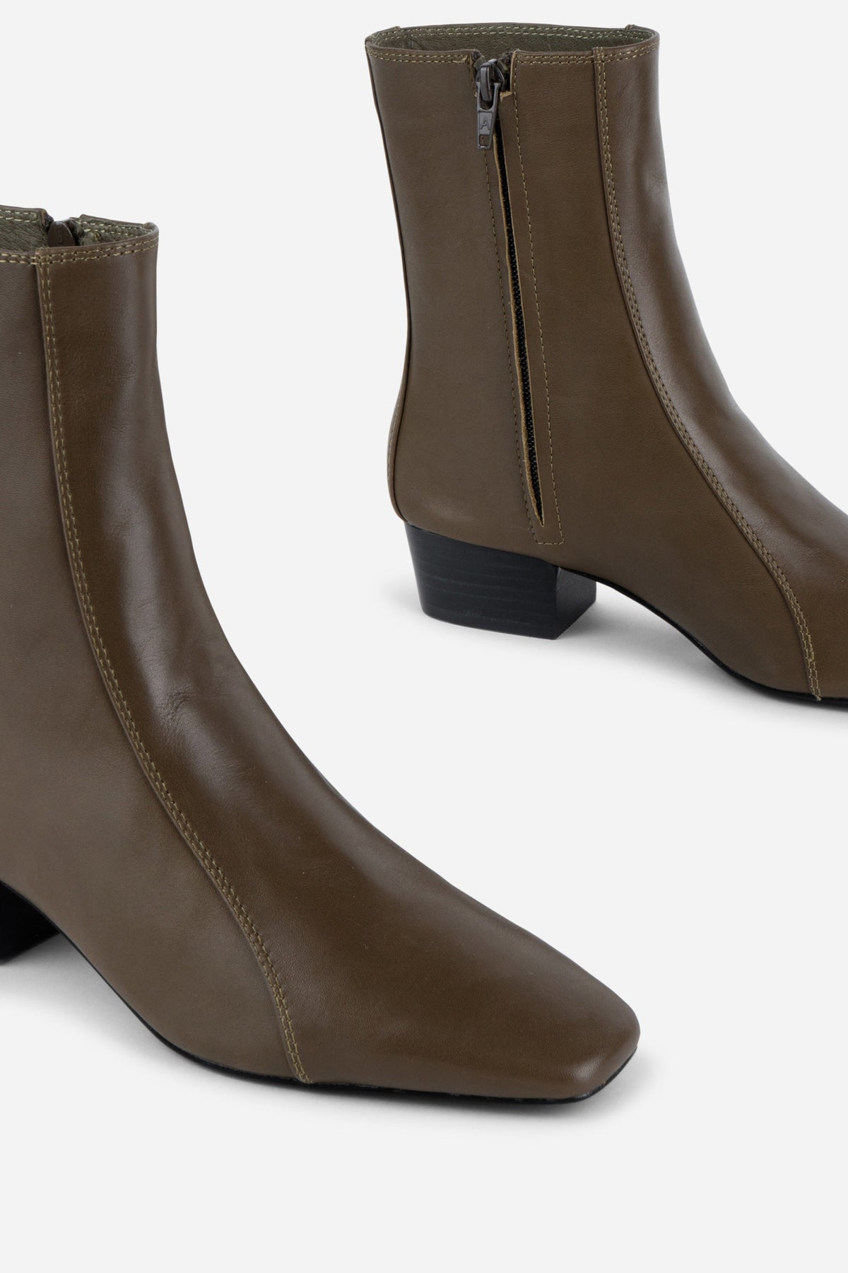 Intentionally Blank - Combo Stretch Leather Ankle Boot -