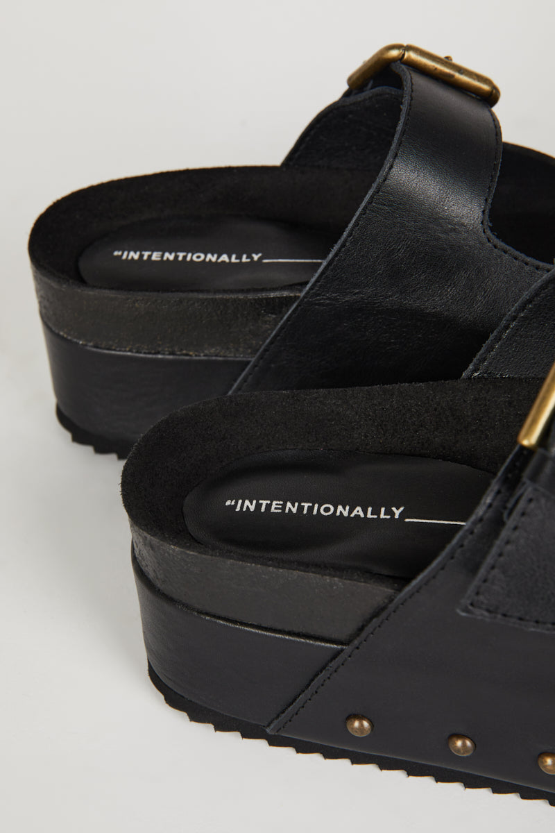 Intentionally Blank - Cooper-2 Leather Platform Sandal -