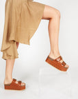 Intentionally Blank - Cooper-2 Leather Platform Sandal -