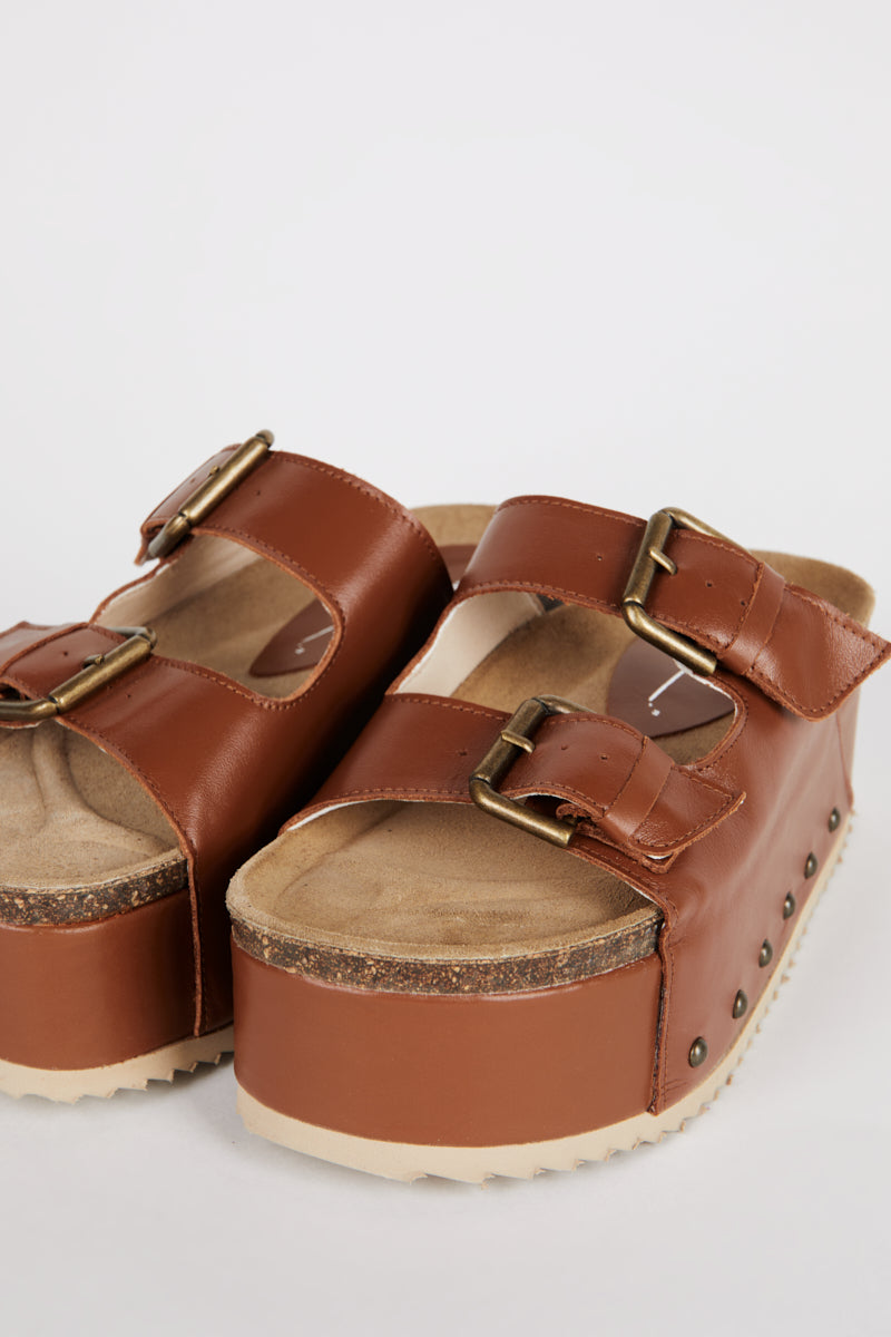 Intentionally Blank - Cooper-2 Leather Platform Sandal -