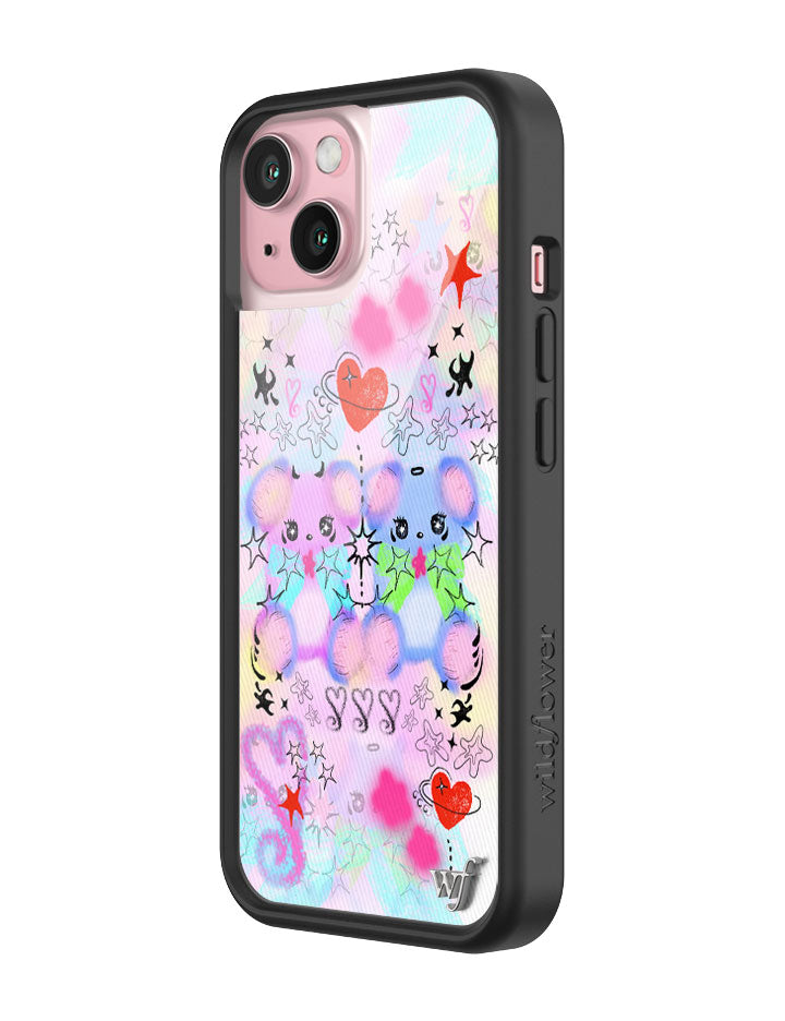Wildflower Cotton Candy Teddies iPhone 15 Case