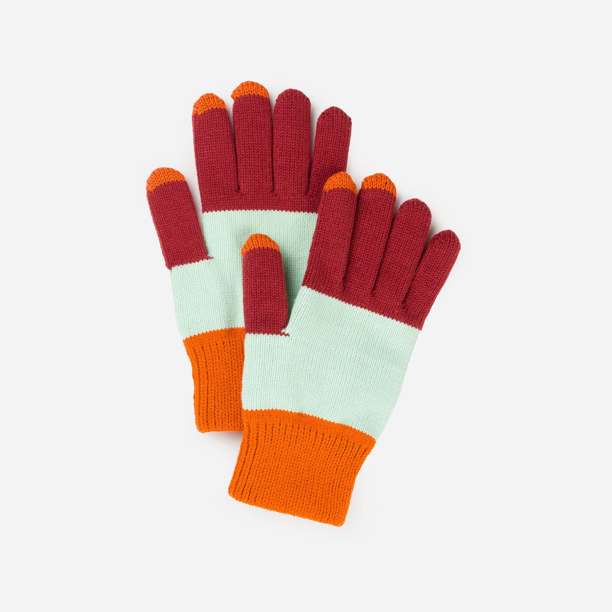 Verloop - Trio Colorblock Knit Touchscreen Gloves -
