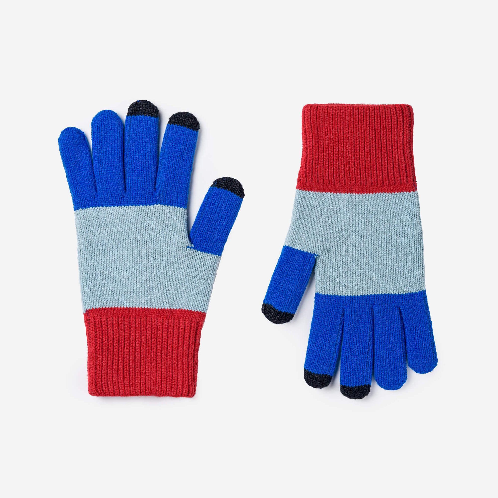 Verloop - Trio Colorblock Knit Touchscreen Gloves -