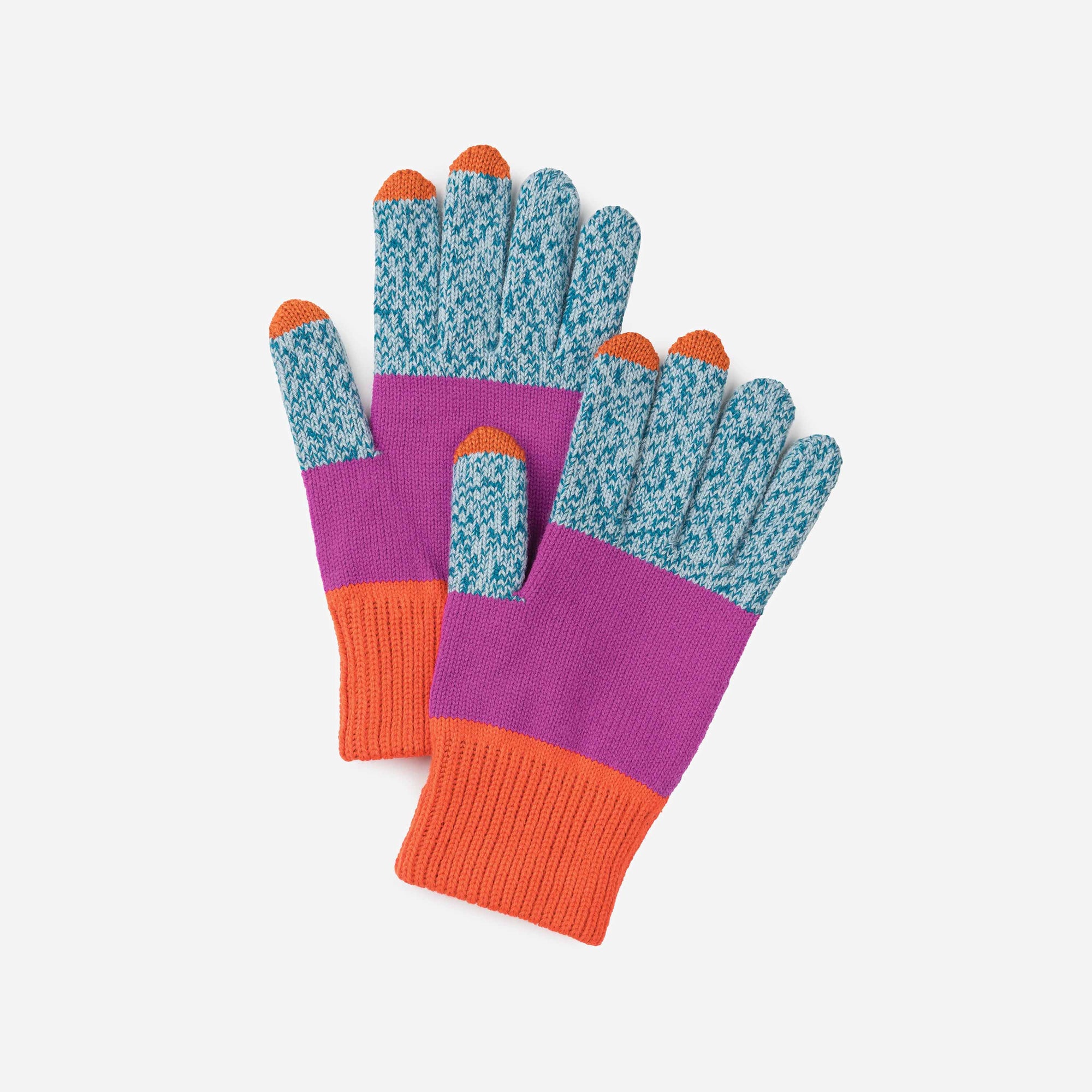 Verloop - Trio Colorblock Knit Touchscreen Gloves -