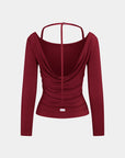 Rat Boi - Cowl Back Long Sleeve - Bordeaux -