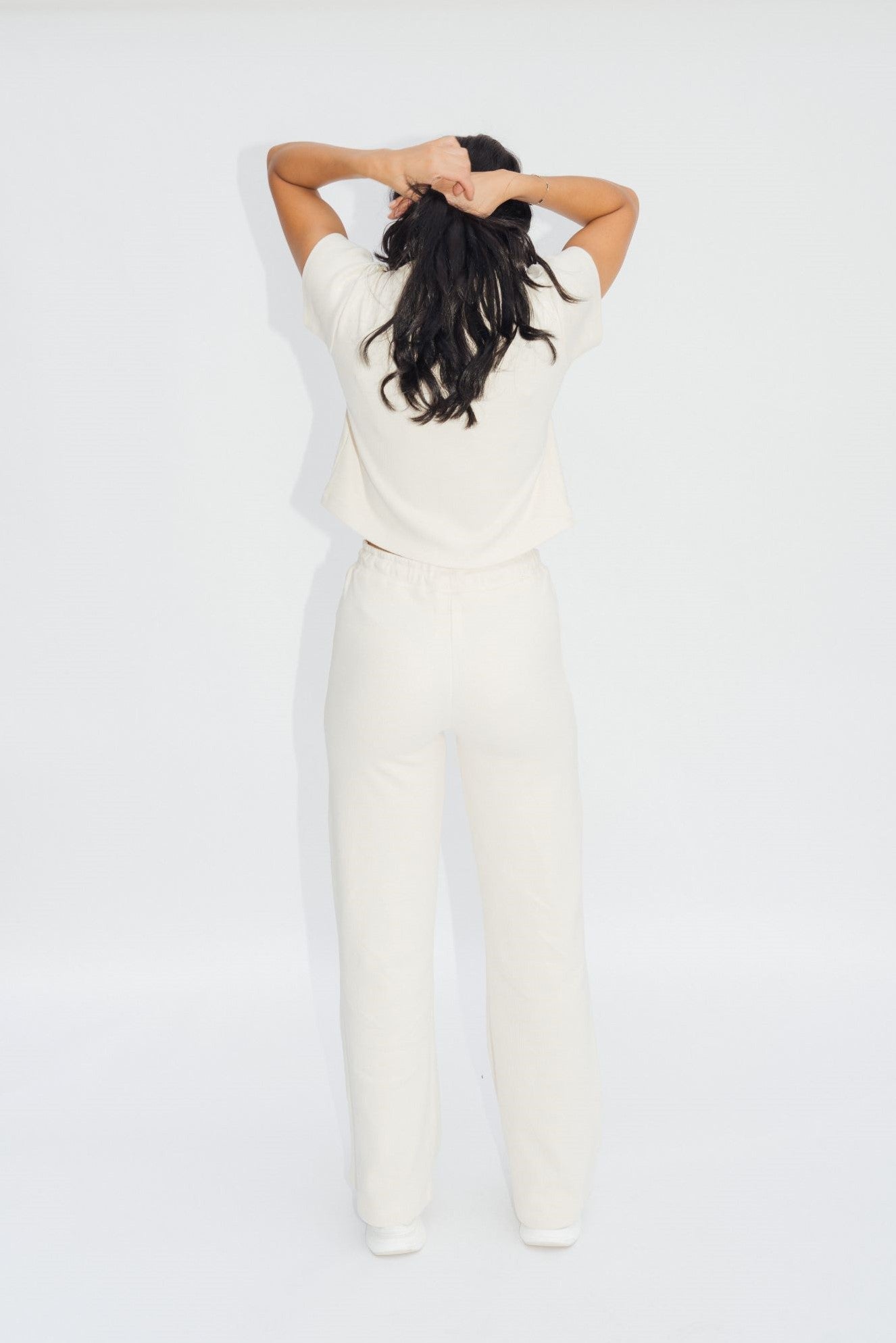 Wildflo Studio - Wide Leg Lounge Pants Cream -