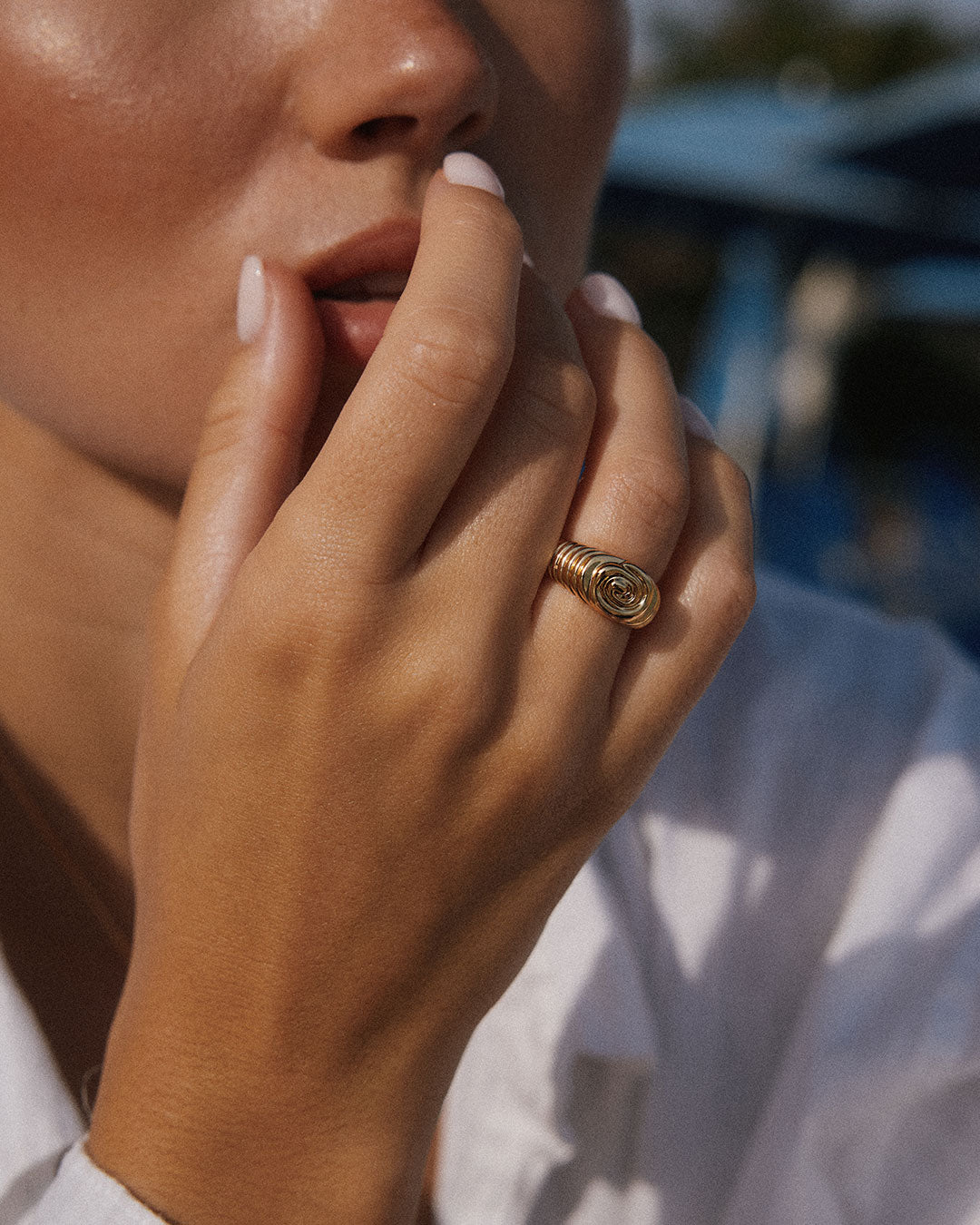 Luv Aj - The Coquille Swirl Ring -