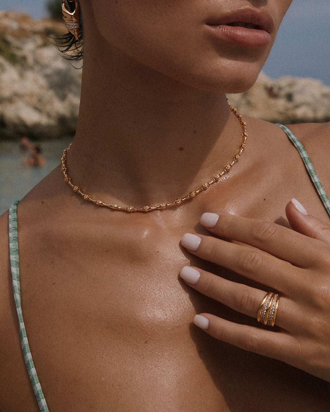 Luv Aj - The Pave Ridged Positano Ring -