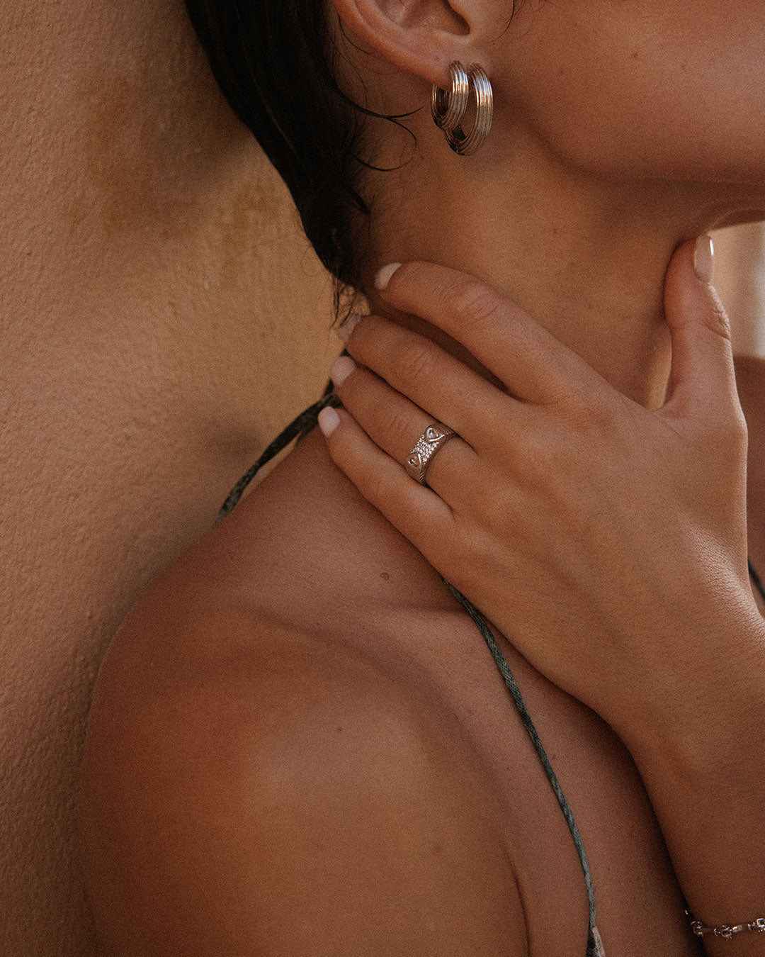 Luv Aj - The Mini Ridged Amalfi Hinge Hoops -