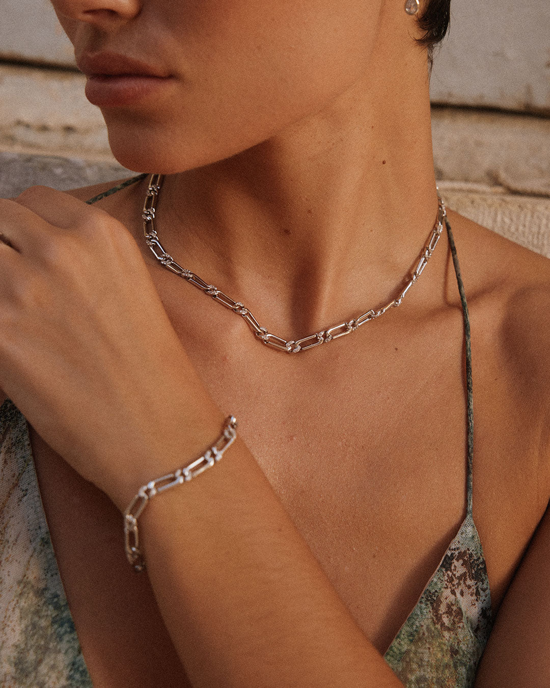 Luv Aj - The Two-Tone Pave Link Bracelet -