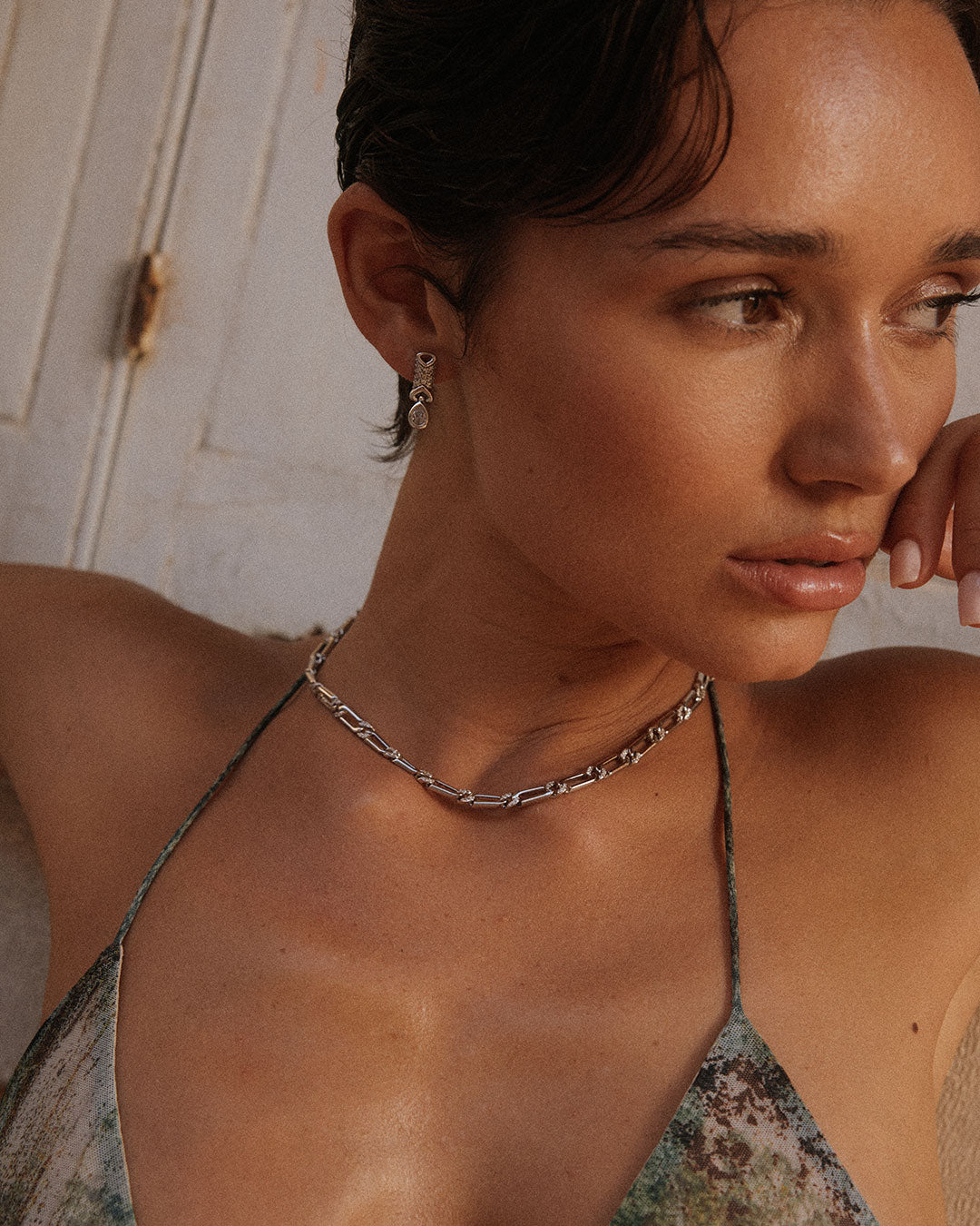 Luv Aj - The Two-Tone Pave Link Necklace -