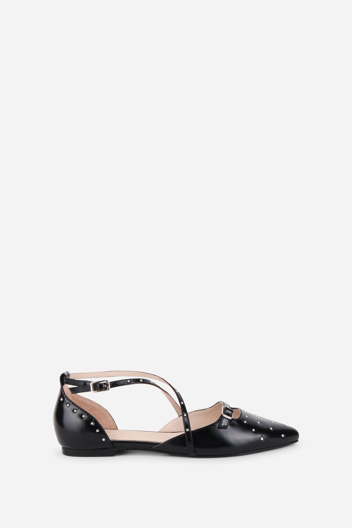 Intentionally Blank - Crowd Studded Criss Cross Flat -
