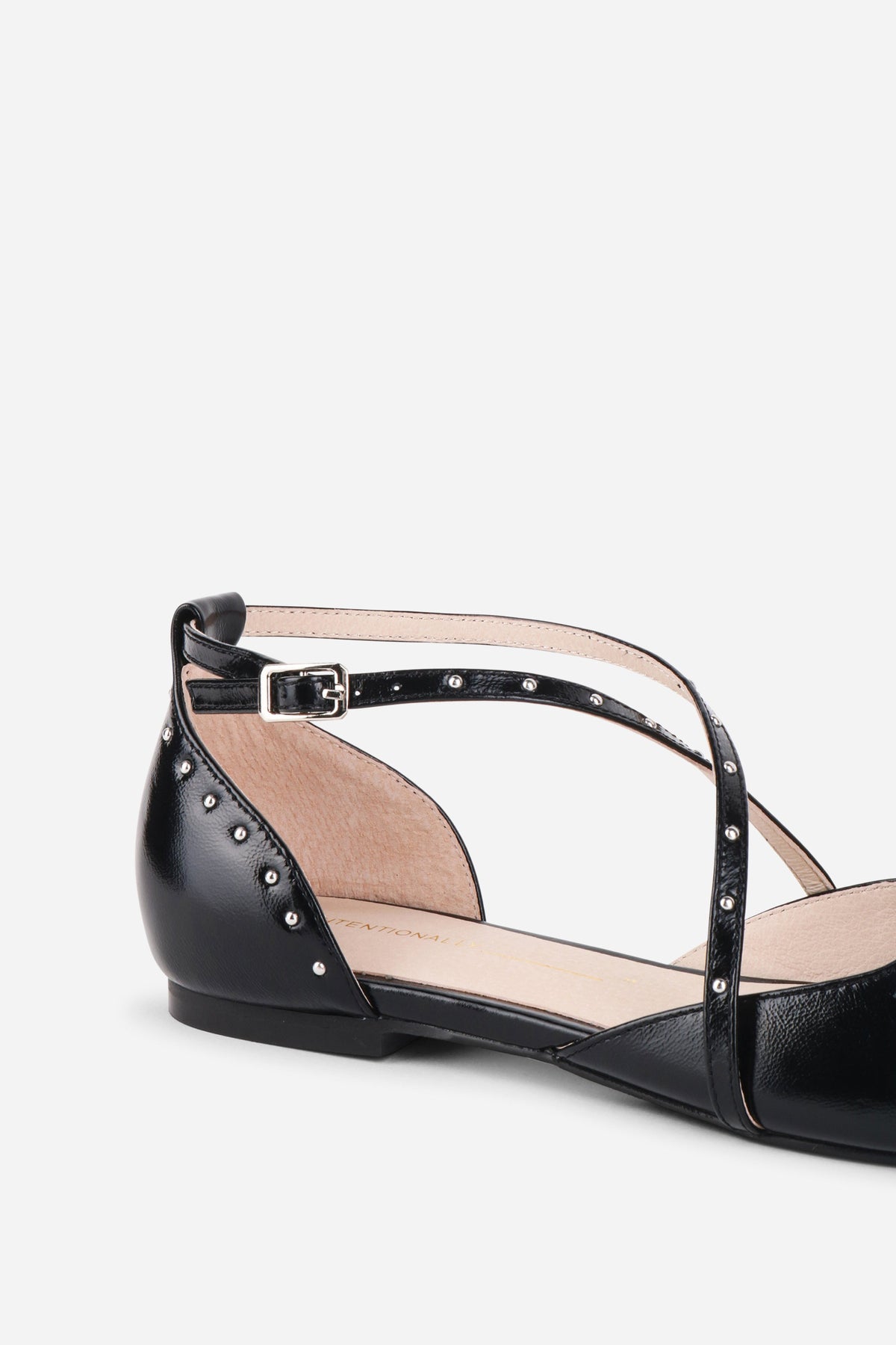 Intentionally Blank - Crowd Studded Criss Cross Flat -