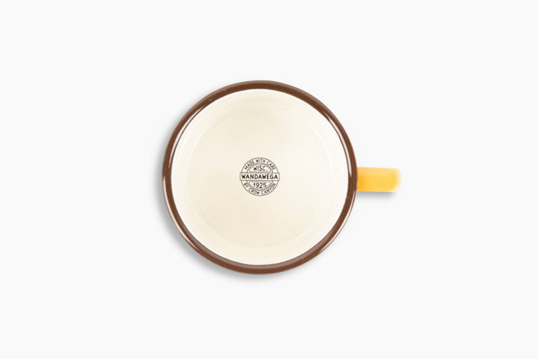 Crow Canyon Home - Camp Wandawega x CCH Soup Mug - Mustard Yellow &amp; Cream -