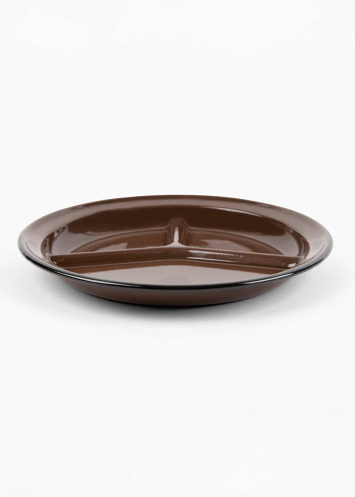 Crow Canyon Home - Camp Wandawega xCCH Divided Camp Plate - Brown, Set of 2 -