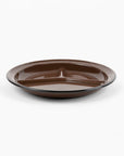 Crow Canyon Home - Camp Wandawega x CCH Divided Camp Plate - Brown, Set of 2 -