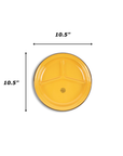 Crow Canyon Home - Camp Wandawega x CCH Divided Camp Plate - Mustard Yellow, Set of 2 -