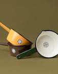 Crow Canyon Home - Camp Wandawega x CCH Sauce Pot - Forest Green & Cream -