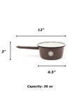 Crow Canyon Home - Camp Wandawega x CCH Sauce Pot - Brown & Cream -