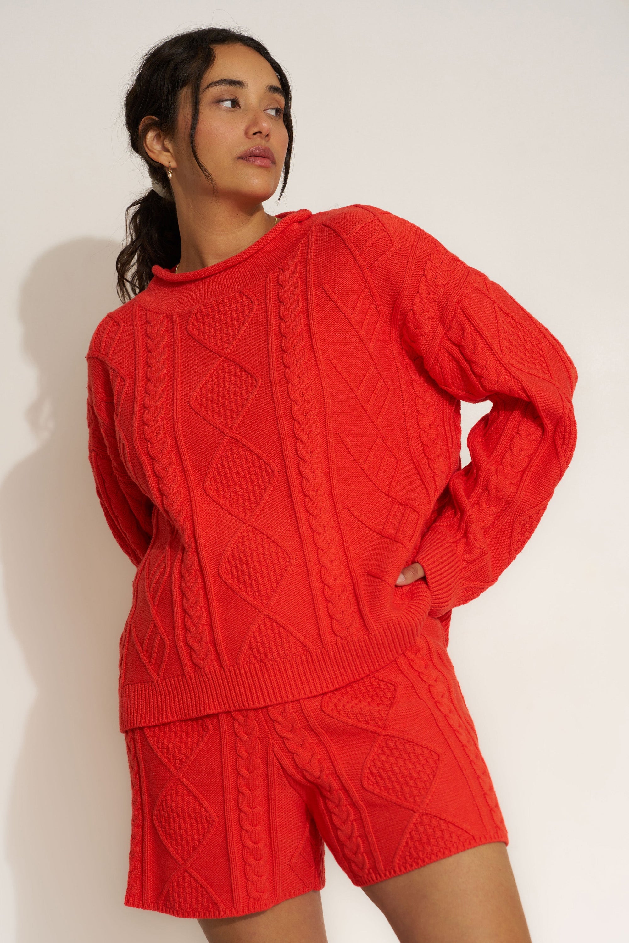 Callahan Knitwear - Daria Sweater - Tomato -