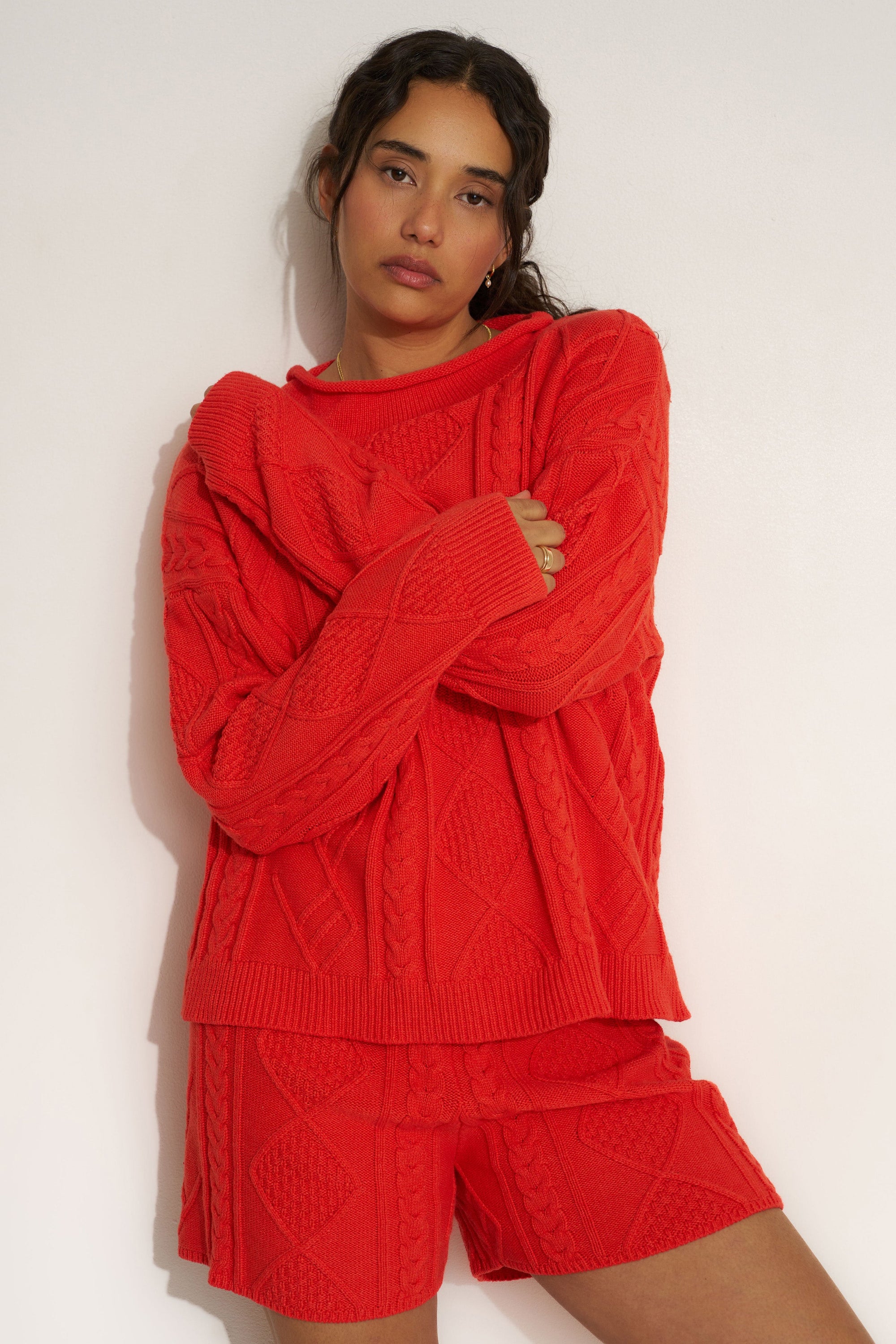 Callahan Knitwear - Daria Sweater - Tomato -