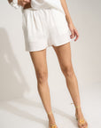 Be Idle - The Linen Short - White -