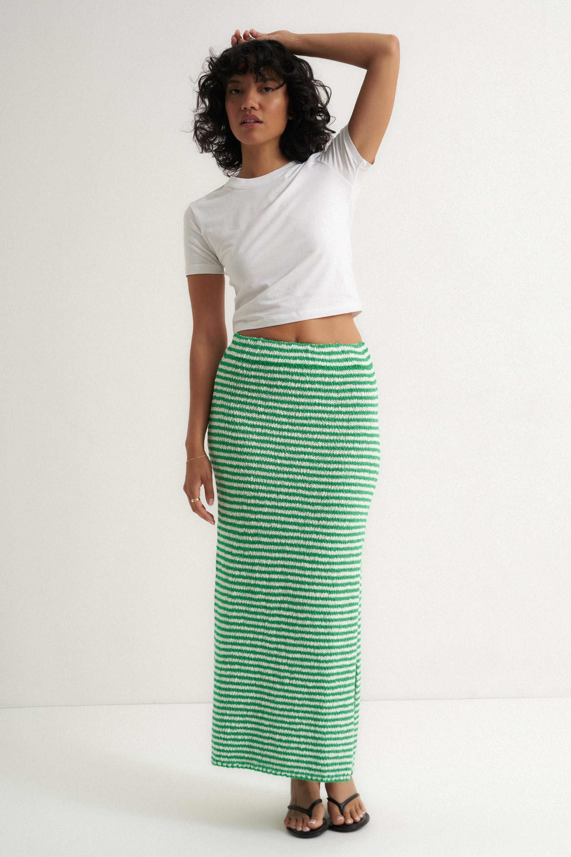 Callahan Knitwear - Teddy Maxi Skirt - Kelly Green -