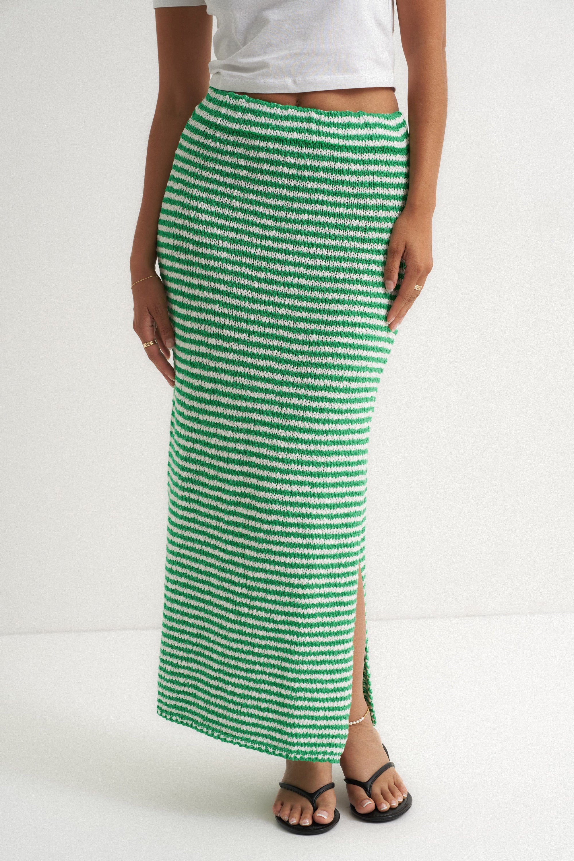 Callahan Knitwear - Teddy Maxi Skirt - Kelly Green -