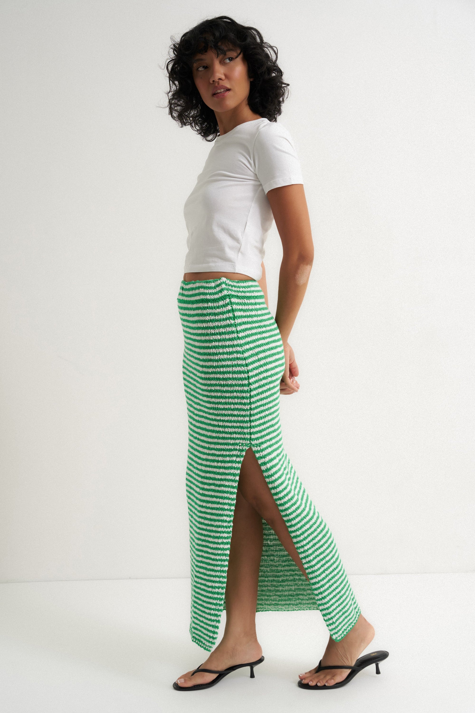 Callahan Knitwear - Teddy Maxi Skirt - Kelly Green -
