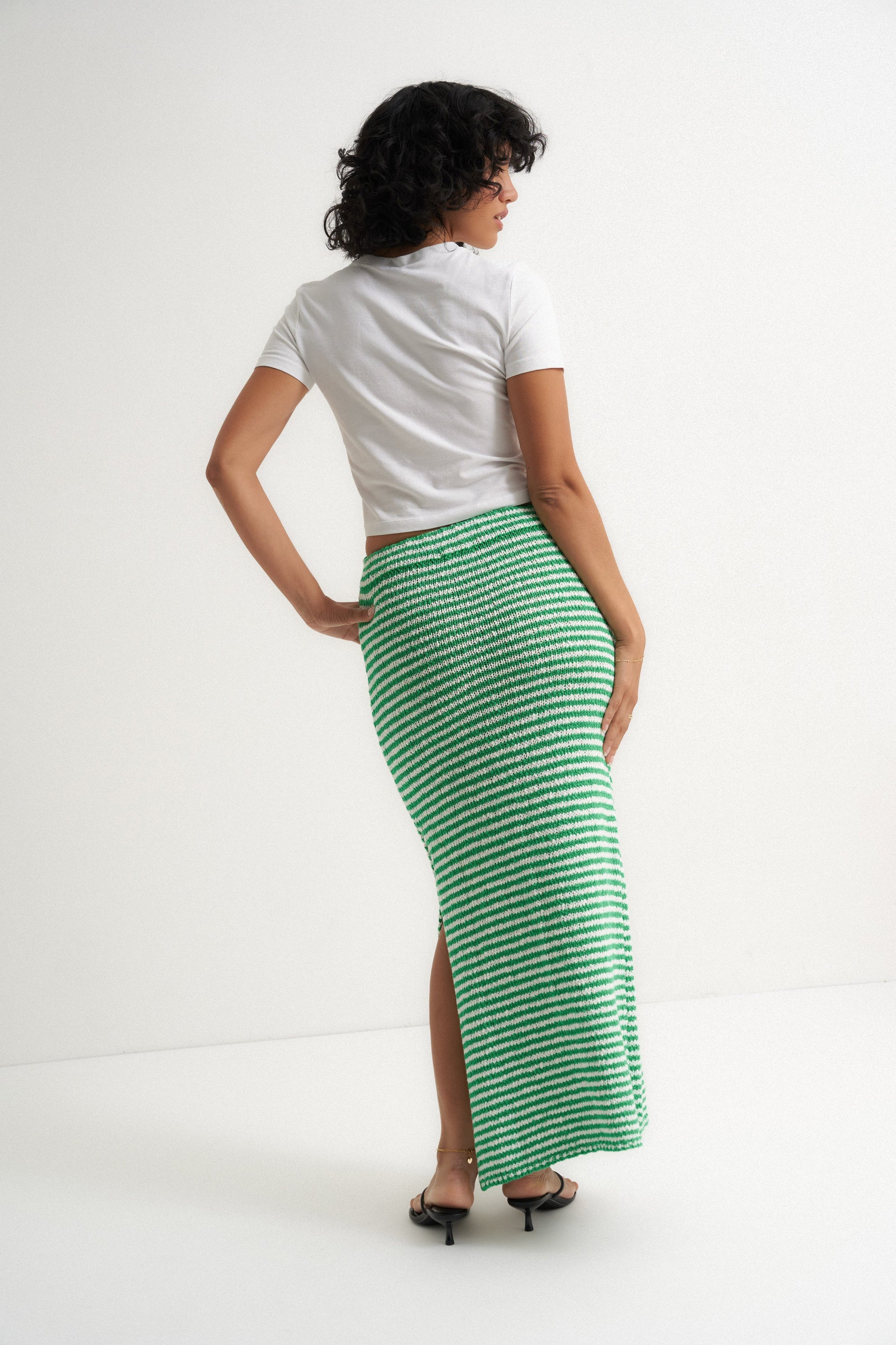 Callahan Knitwear - Teddy Maxi Skirt - Kelly Green -