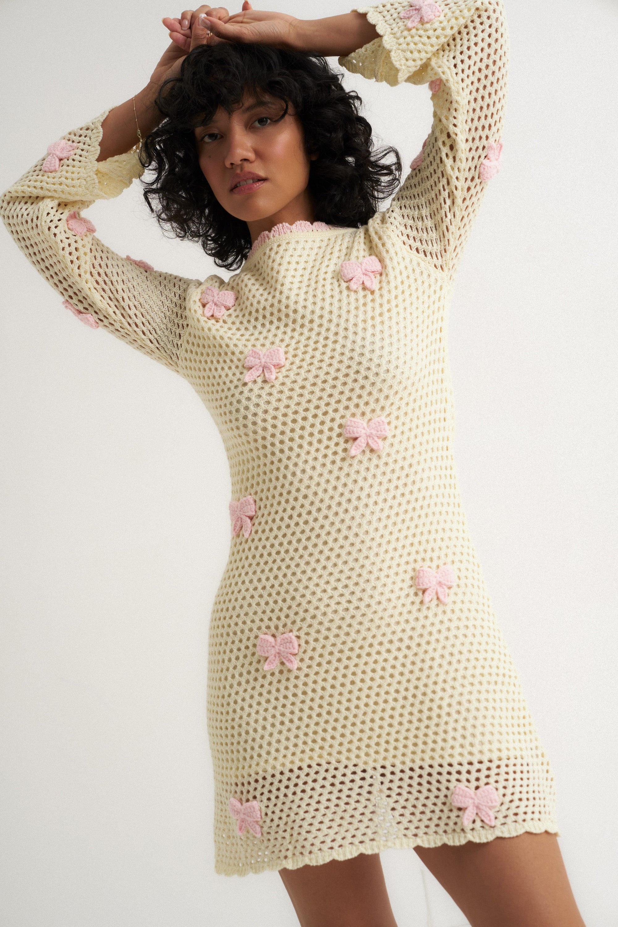 Callahan Knitwear - Bow Mini Dress -