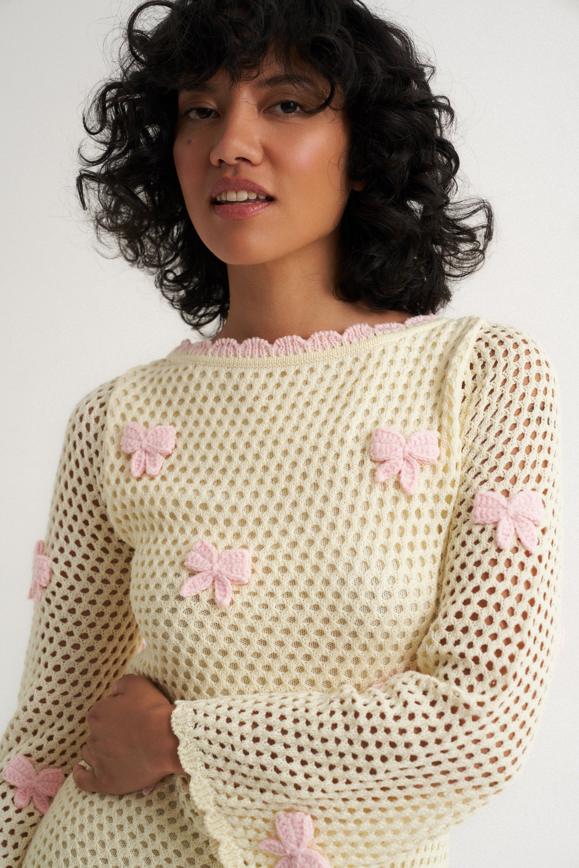 Callahan Knitwear - Bow Mini Dress -