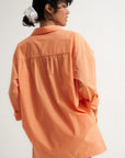 Be Idle - The Poplin Button Down - Peach -