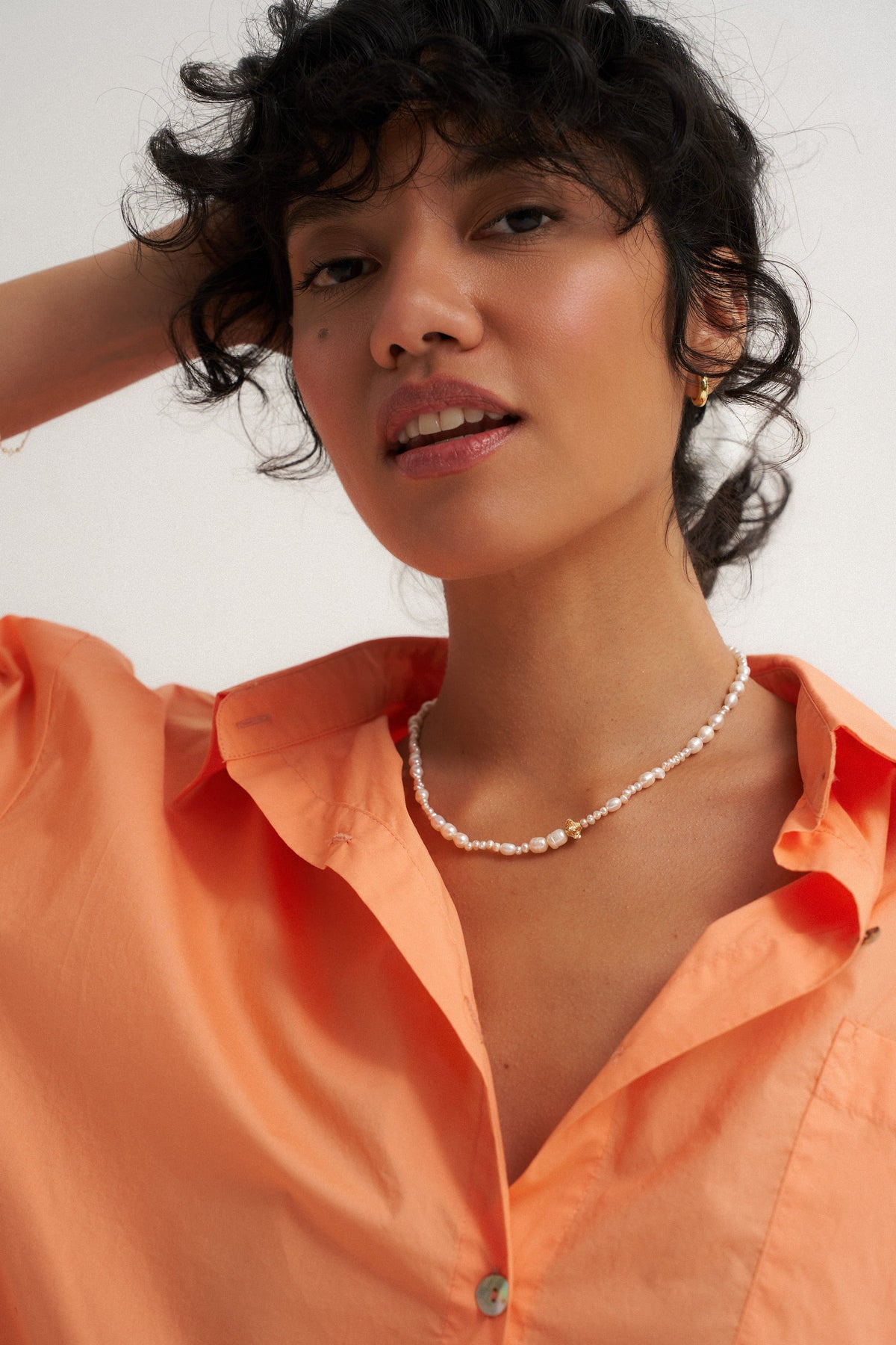 Offe The Poplin Button Down - Peach – offe market