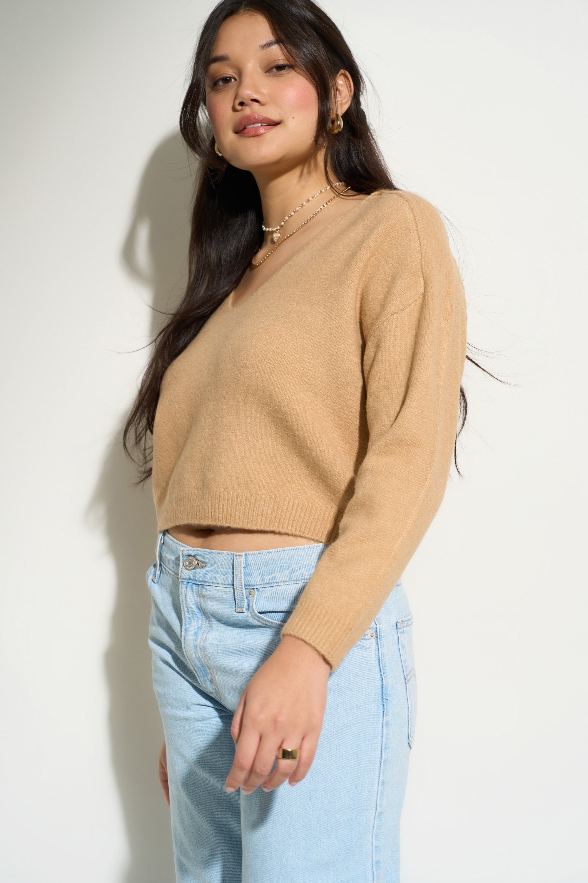 Camille Knit Pullover - Camel