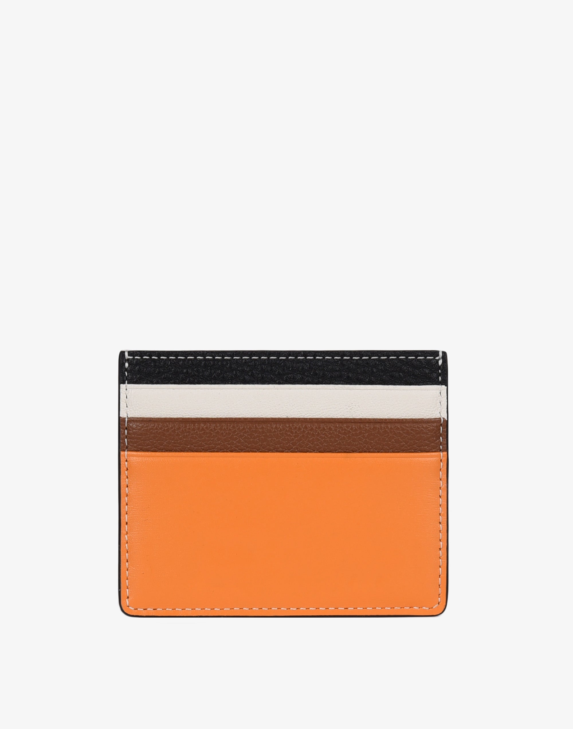 Luxe Card Wallet - Neon Orange Color Block